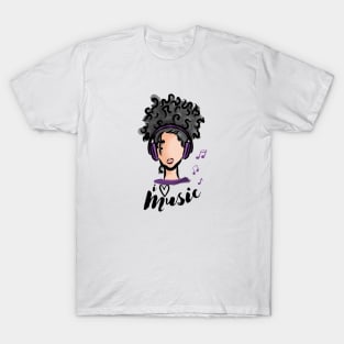 I'm Just a Girl Who Loves Music T-Shirt